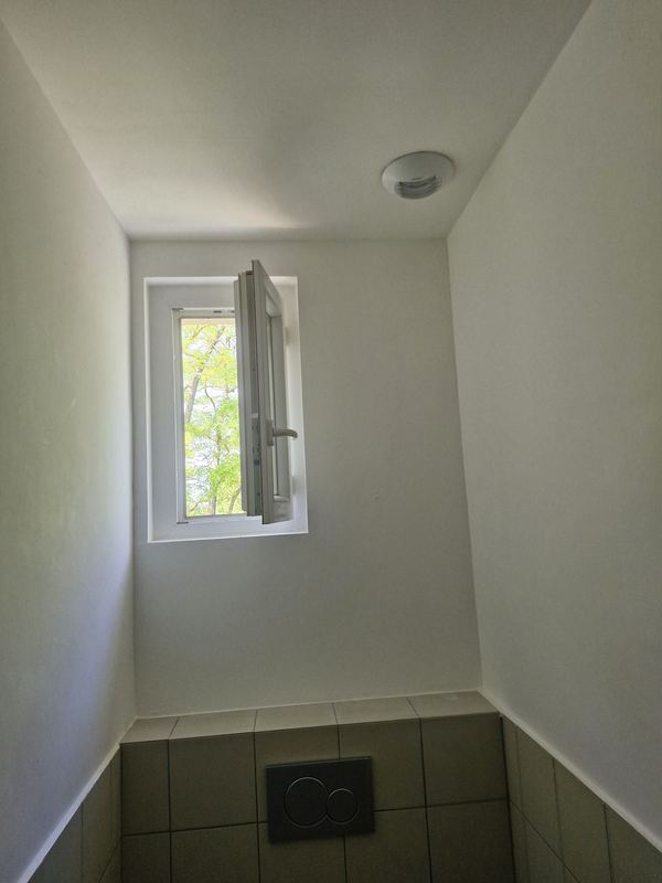 WC aux murs et plafond repeints